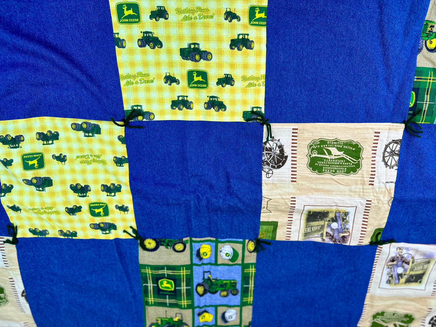 Green Tractor CampFire Quilt